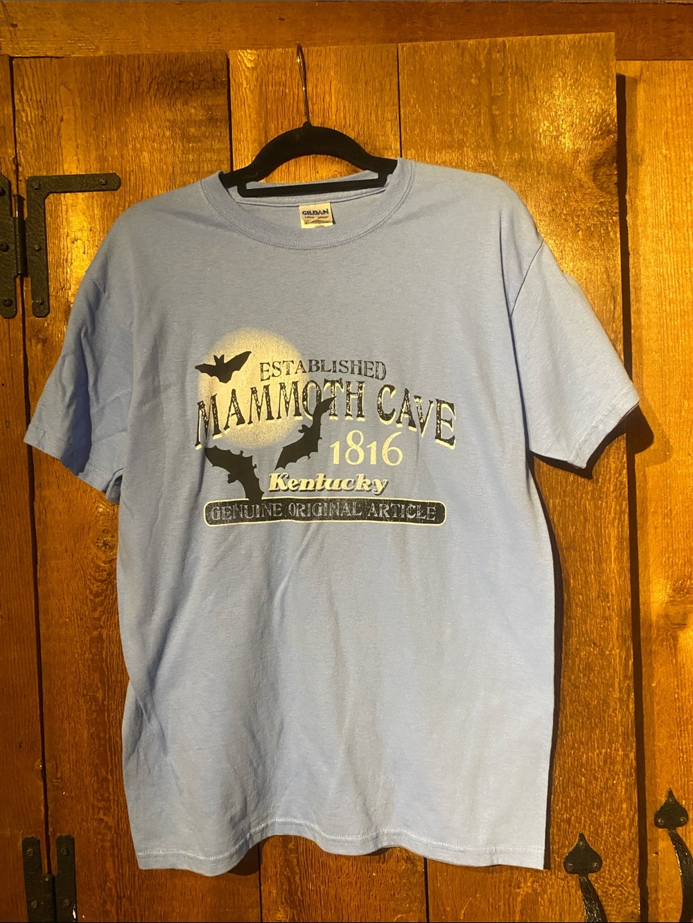 Gildan Light Blue Mammoth Cave Kentucky Graphic Tee